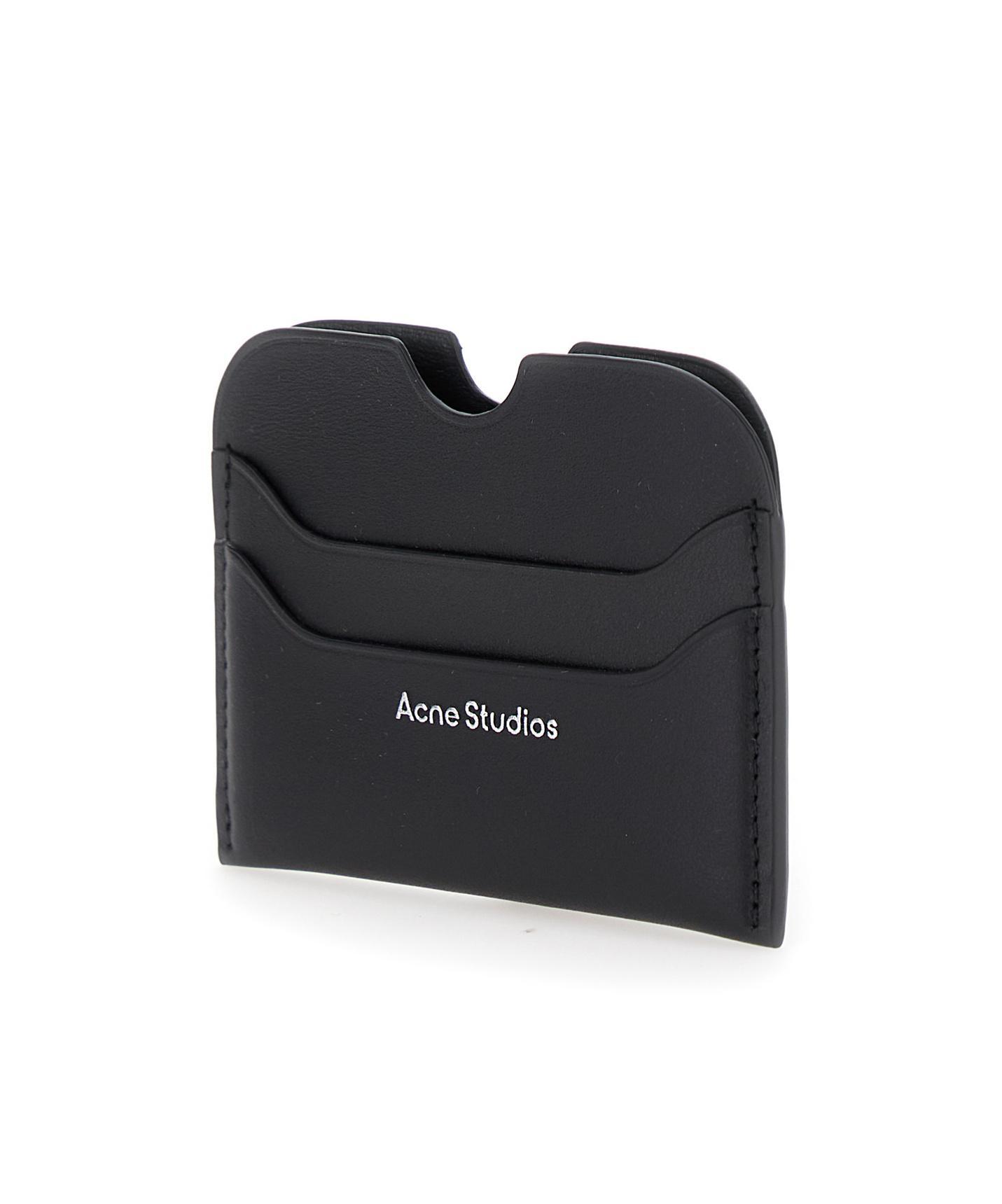 ACNE STUDIOS Card Holder With Logo In Black Product Image