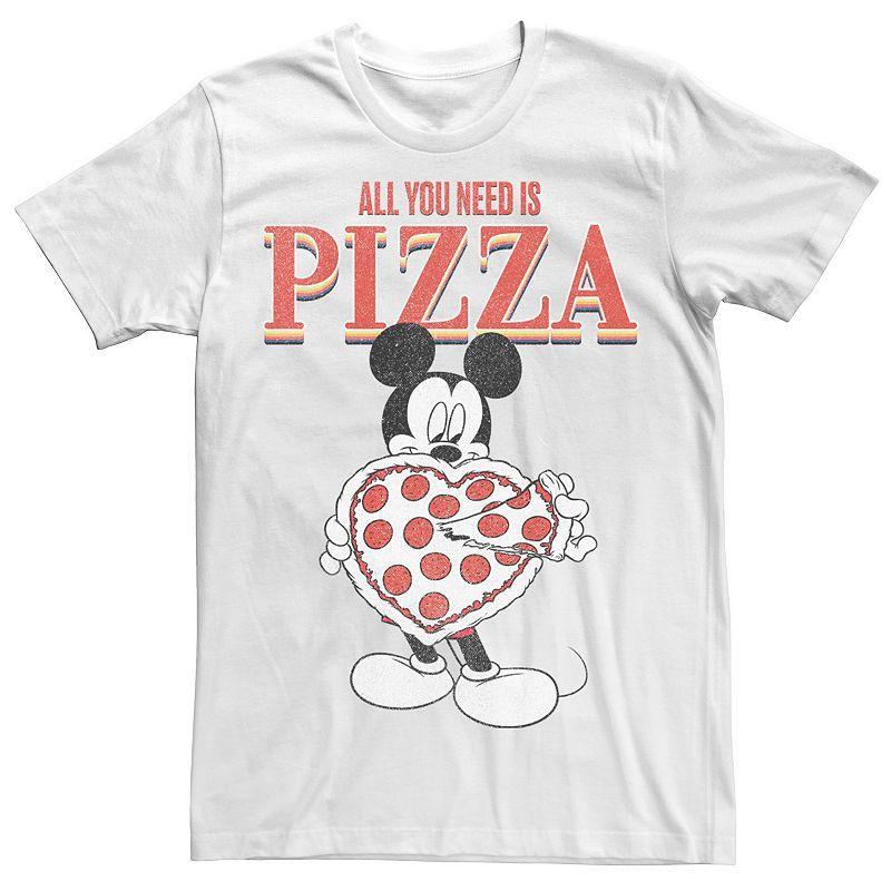 Disneys Mickey & Friends Mickey All You Need Is Pizza Mens Tee Product Image