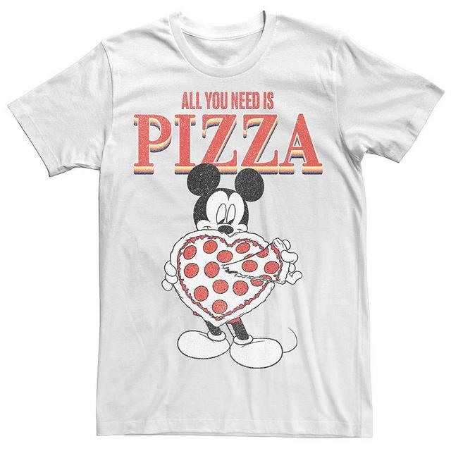 Disneys Mickey & Friends Mickey All You Need Is Pizza Mens Tee Product Image