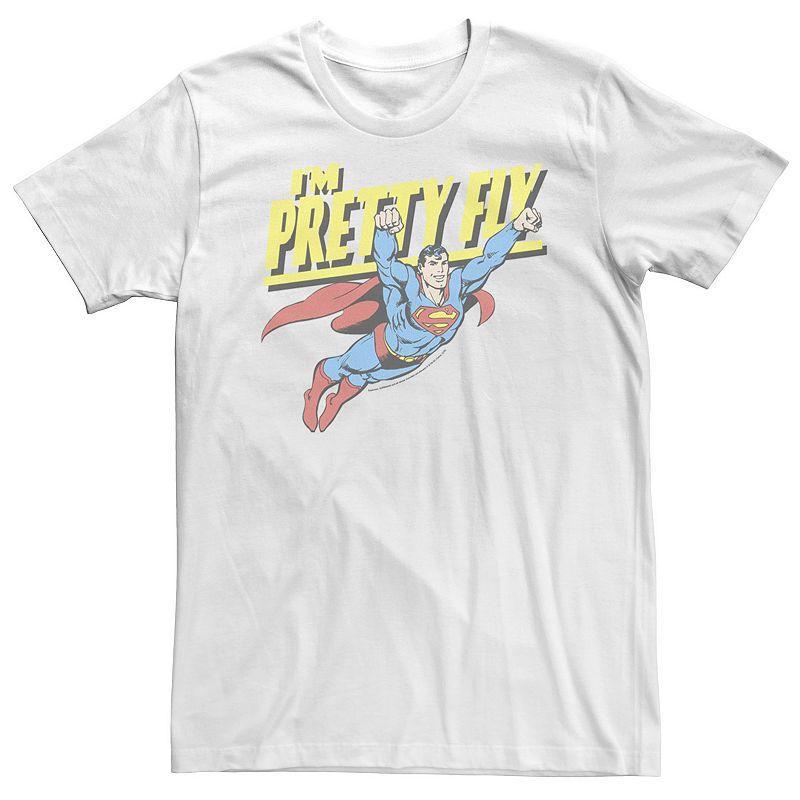 Big & Tall DC Comics Superman Pretty Fly Retro Tee, Mens Product Image