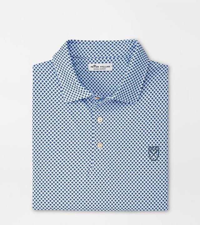 Peter Millar Mens Emory Ballpark Performance Jersey Polo | Color: White | Size: 3XL Product Image