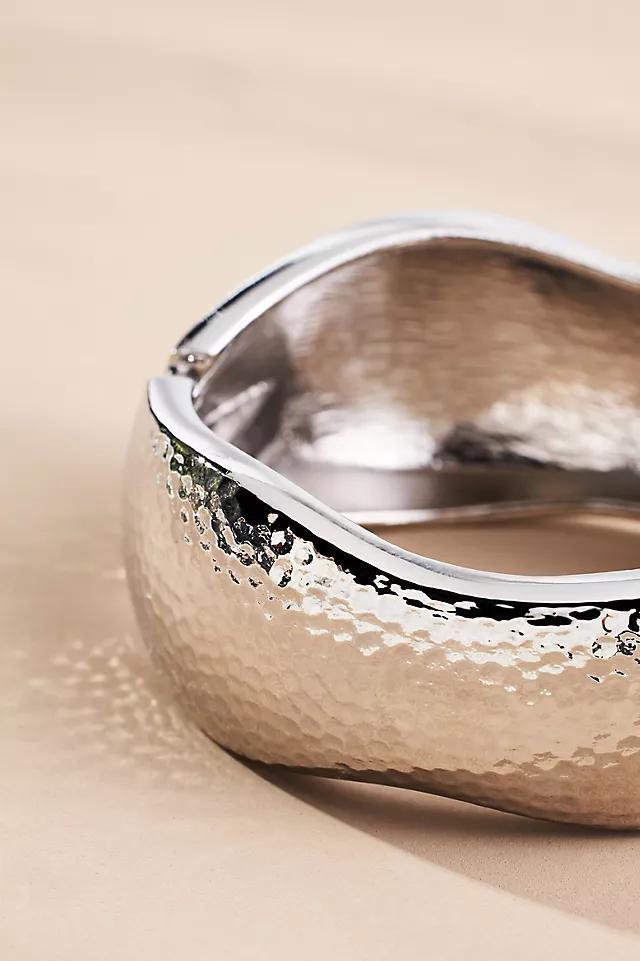 Wavy Hammered Bangle Bracelet Product Image