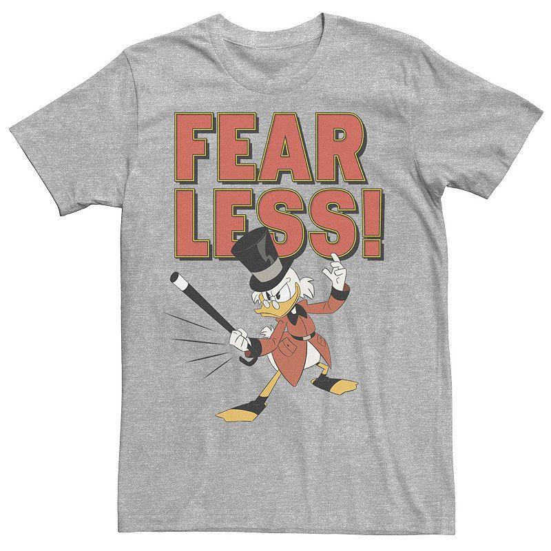 Disneys DuckTales Scrooge McDuck Mens Fear Less Tee Athletic Grey Product Image