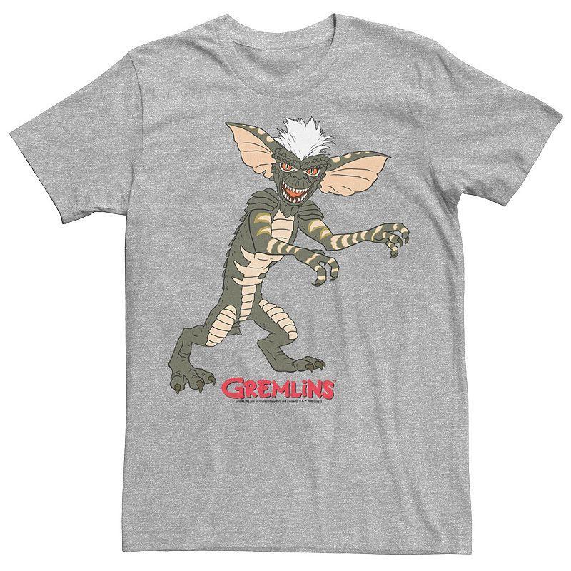 Mens Gremlins Stripe Big Portrait Tee Med Grey Product Image