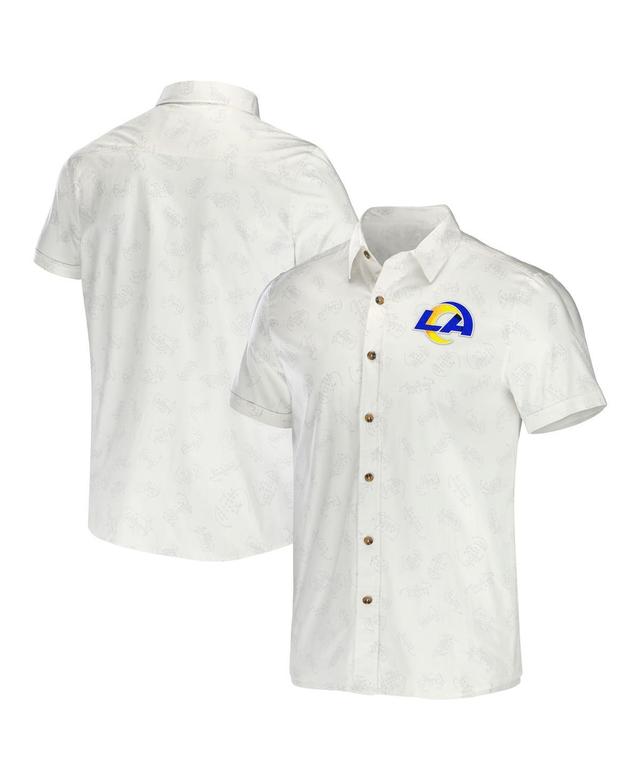 Mens NFL x Darius Rucker Collection by Fanatics Los Angeles Rams Woven Button-Up T-Shirt Product Image