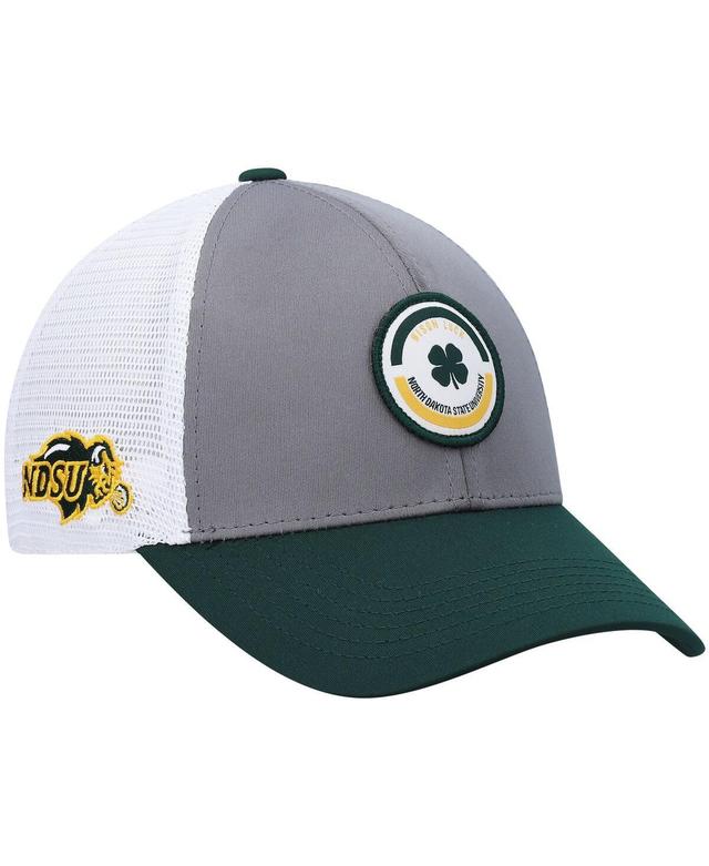 Mens Green Ndsu Bison Motto Trucker Snapback Hat - Green Product Image