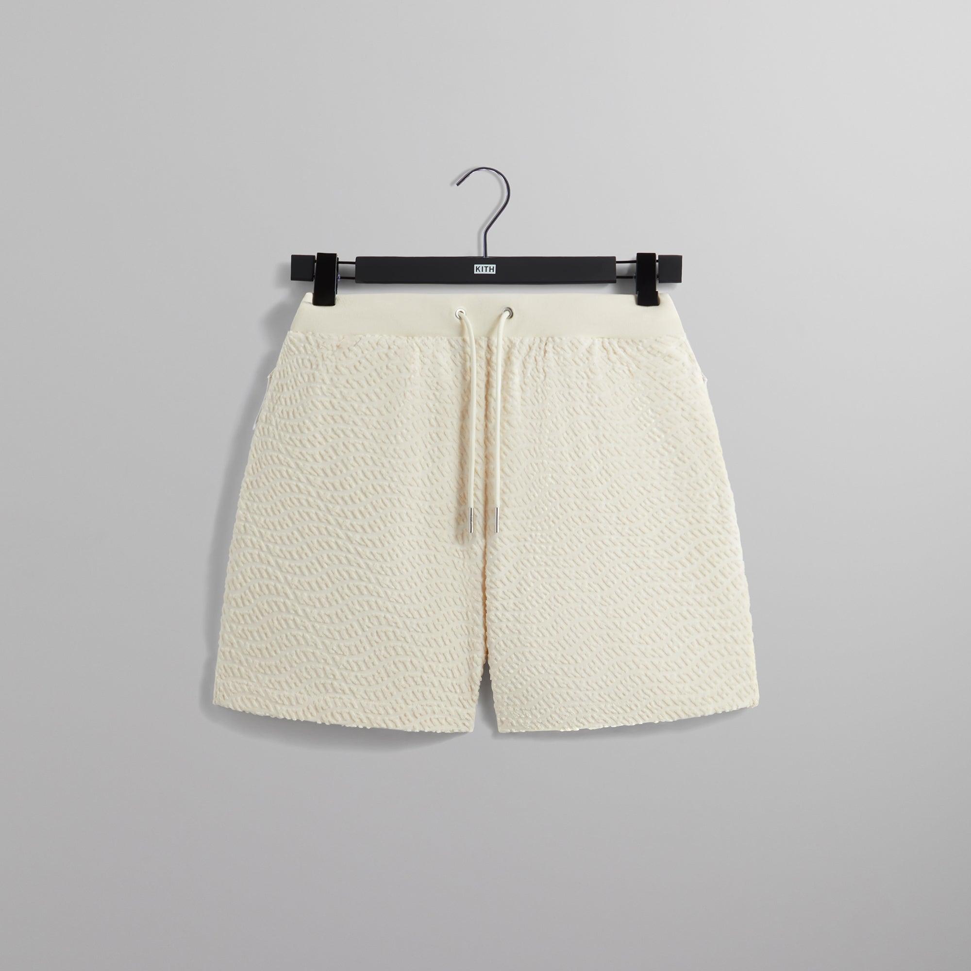 Kith Wavy Monogram Terry Graham Short - Sandrift Male Product Image