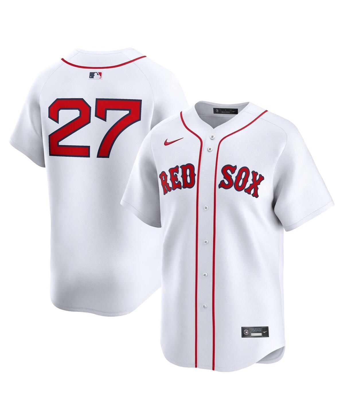 Mens Nike Carlton Fisk White Boston Red Sox Home Limited Player Jersey - White Product Image