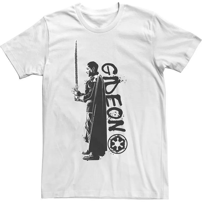 Mens Star Wars The Mandalorian Gideon Splatter Black And Tee Product Image