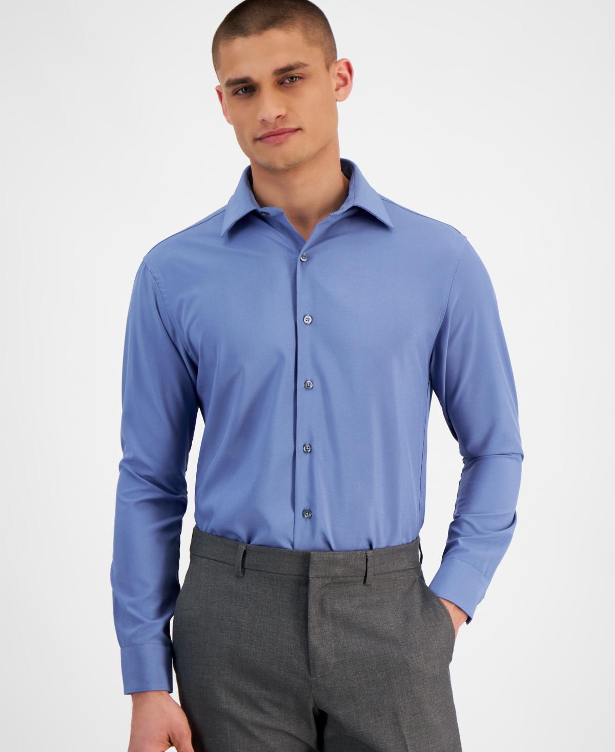 Alfani Mens Slim Fit 4-Way Stretch Dress Shirt, Created for Macys Product Image