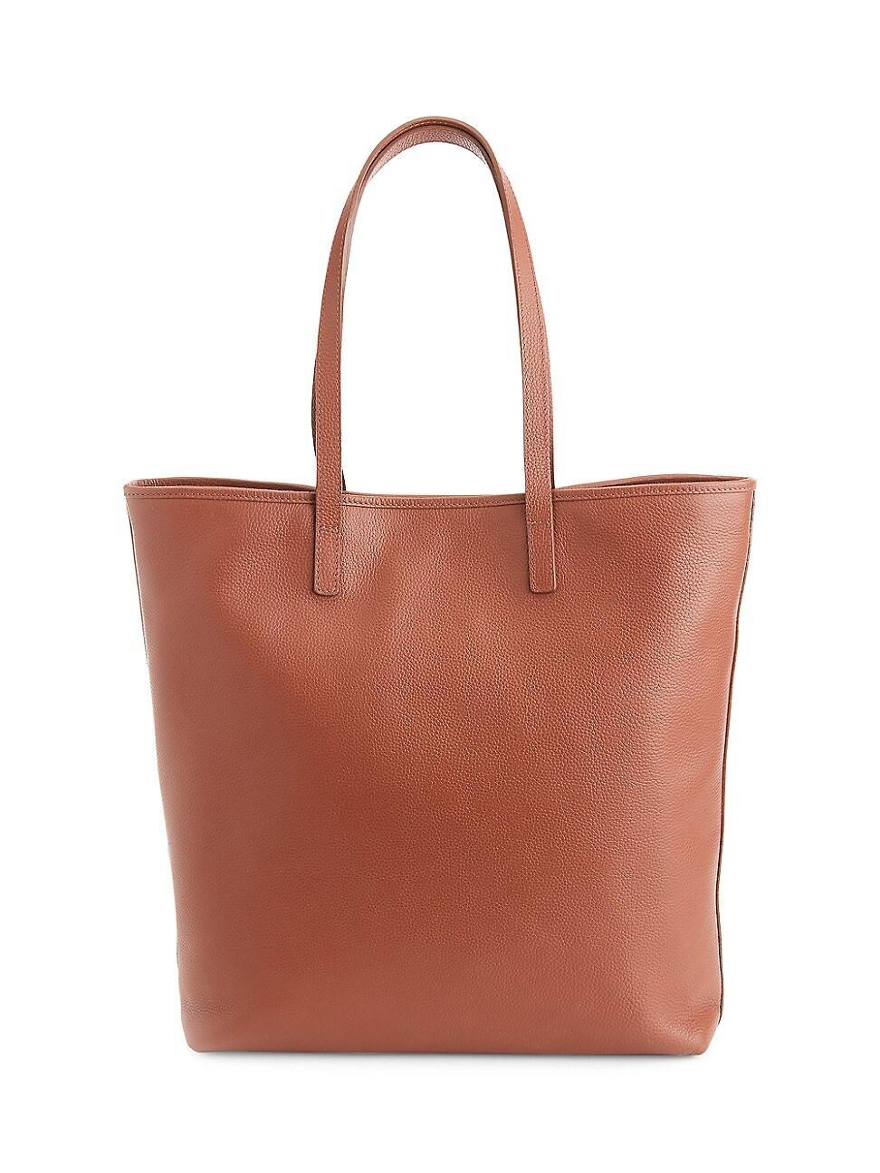 Womens Pebble Grain Tall Tote Bag Product Image