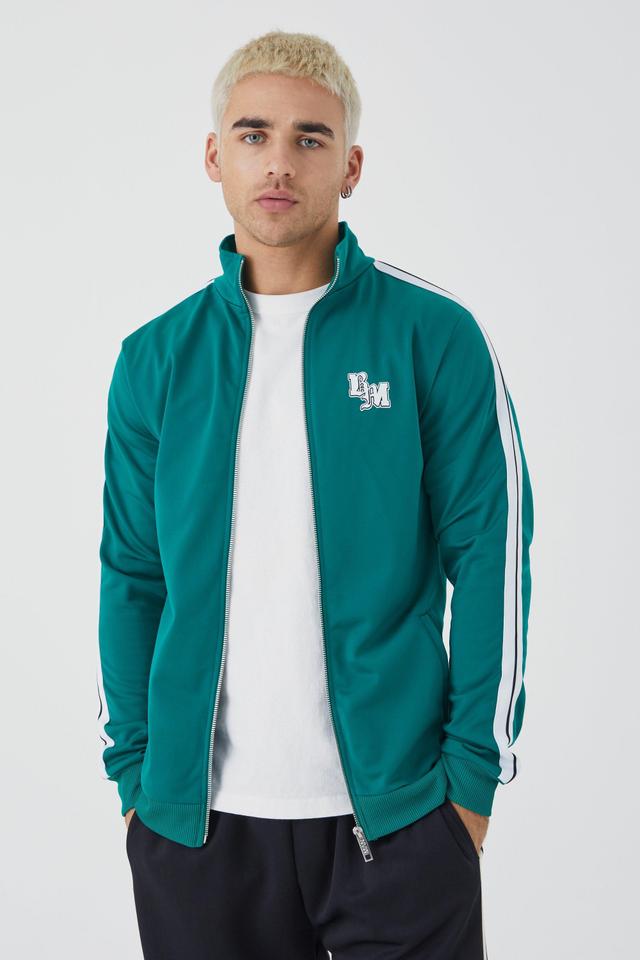 Slim Fit Tricot Tape Detail Jacket | boohooMAN USA Product Image