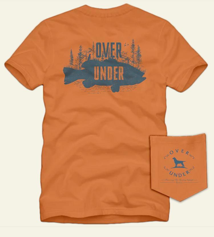 SALE Over Under® Men's S/S Tonal Bass Tee - Orange Rise Product Image