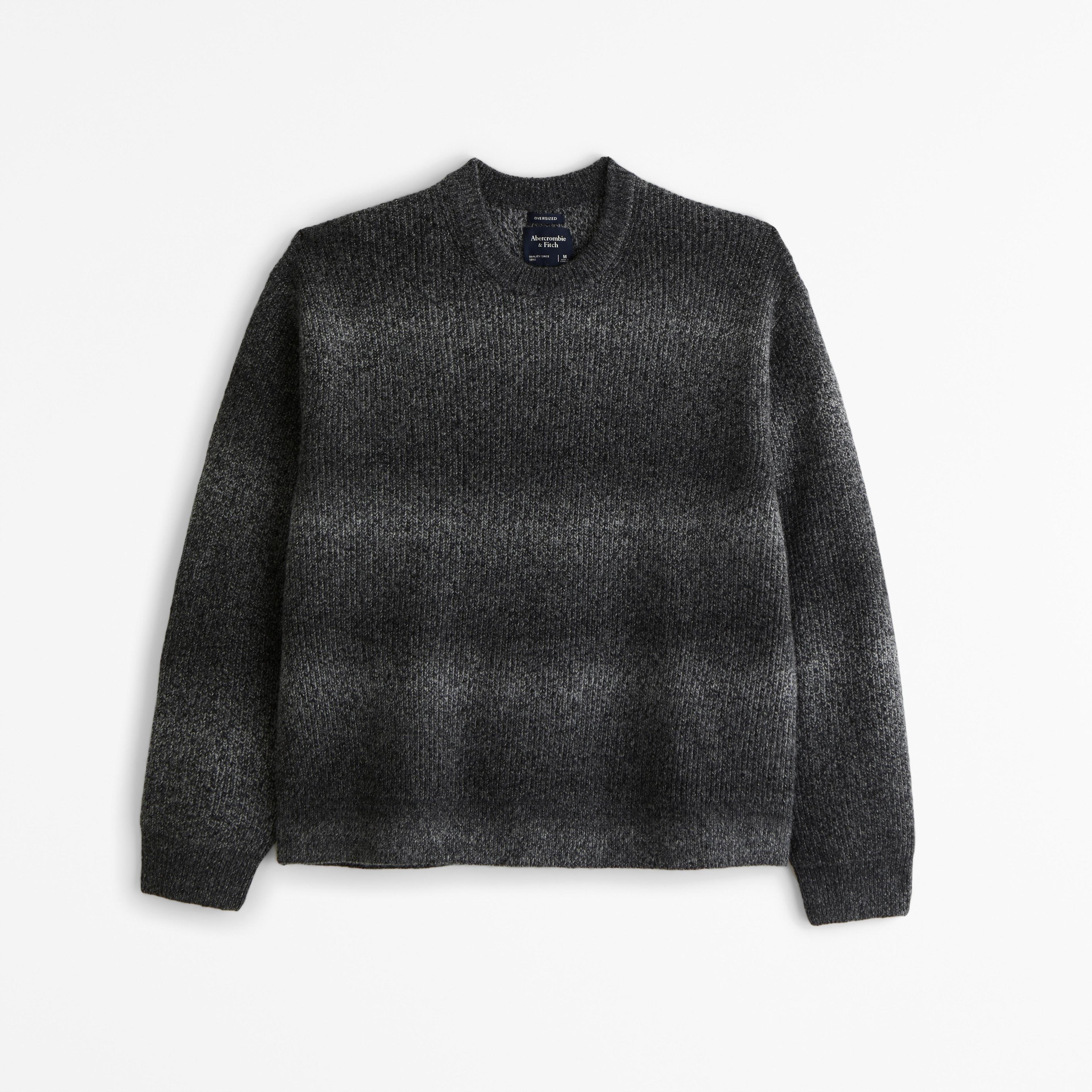 Oversized Marled Crew Sweater Product Image