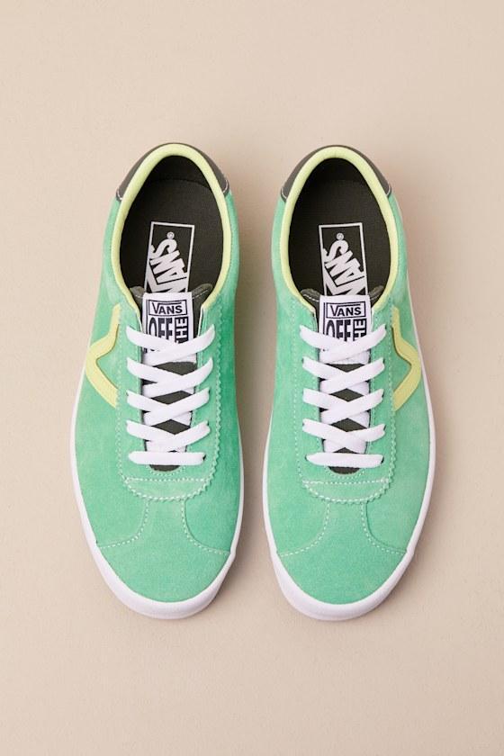 Sport Low Sport Pop Green Suede Leather Sneakers Product Image