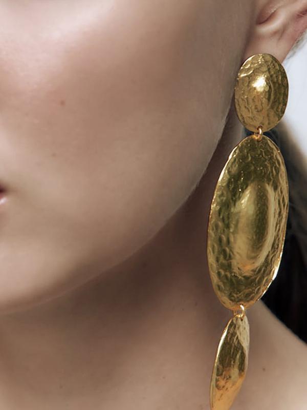 Geometric Solid Color Drop Earrings product image