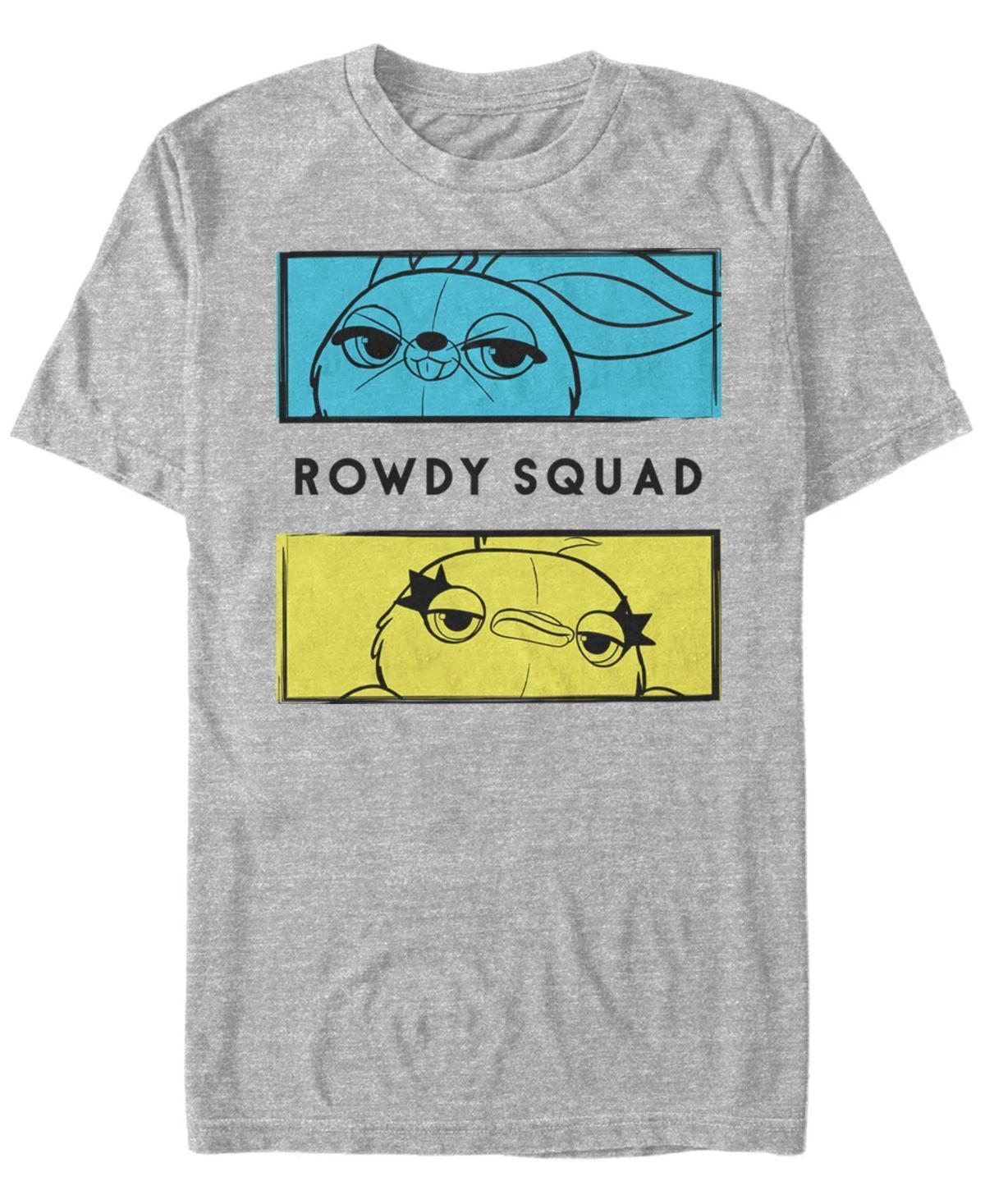 Disney / Pixars Toy Story 4 Ducky & Bunny Mens Rowdy Squad Panels Tee Athletic Grey Product Image