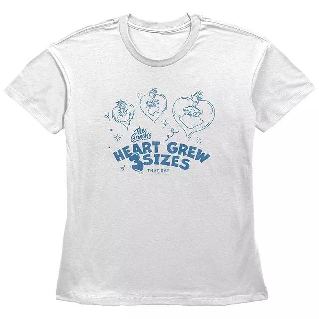 Womens Dr. Seuss Grinch Heart Grew 3 Sizes Graphic Tee Product Image