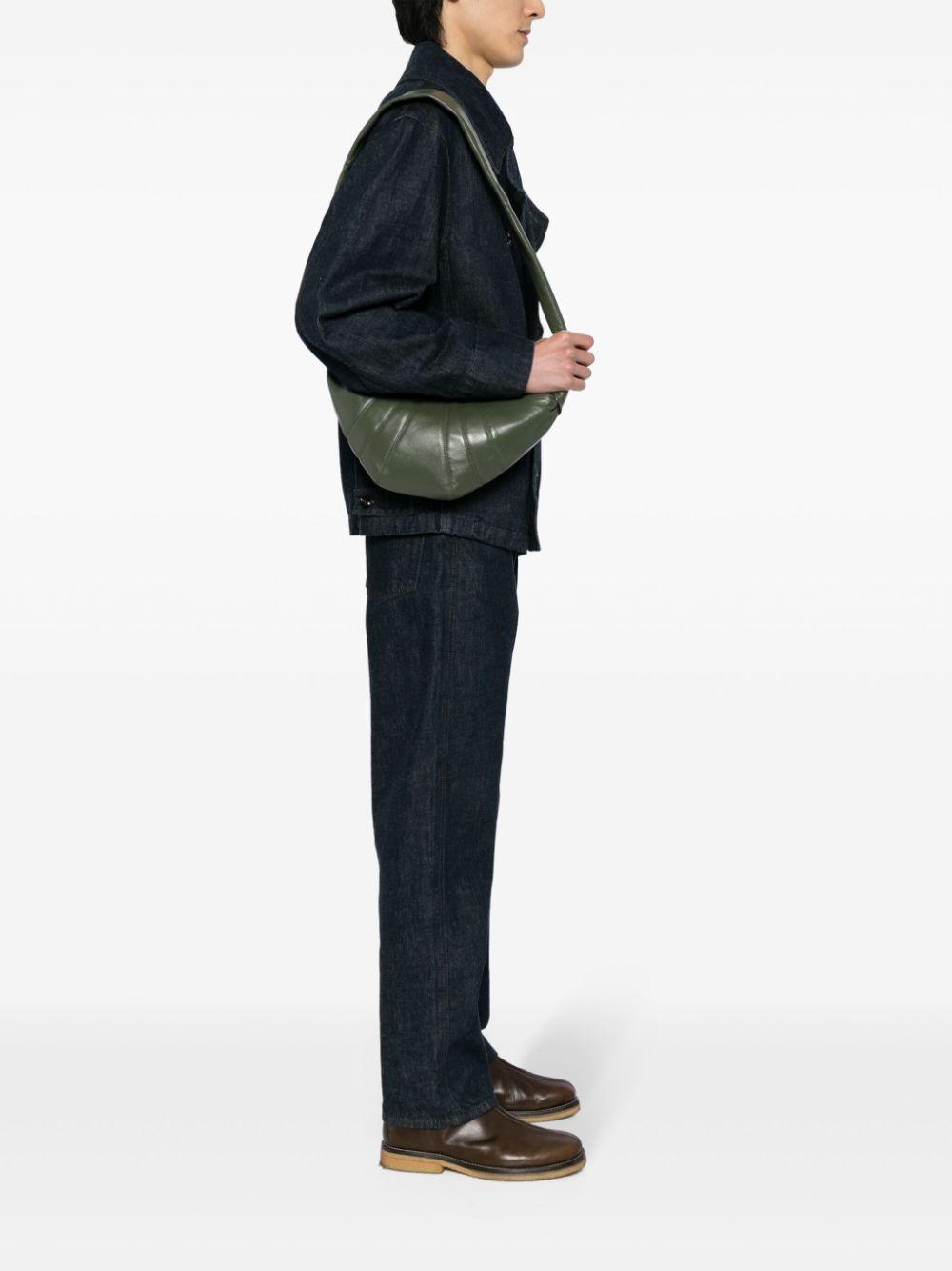 LEMAIRE Medium Croissant Shoulder Bag In Green Product Image