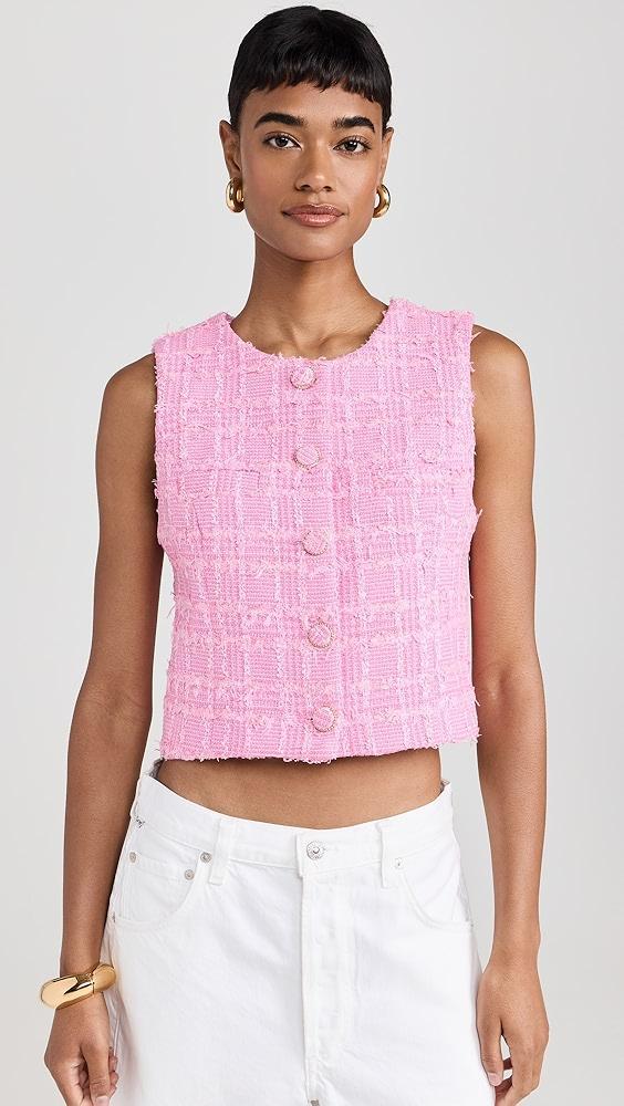 endless rose Tweed Shirt Vest | Shopbop Product Image