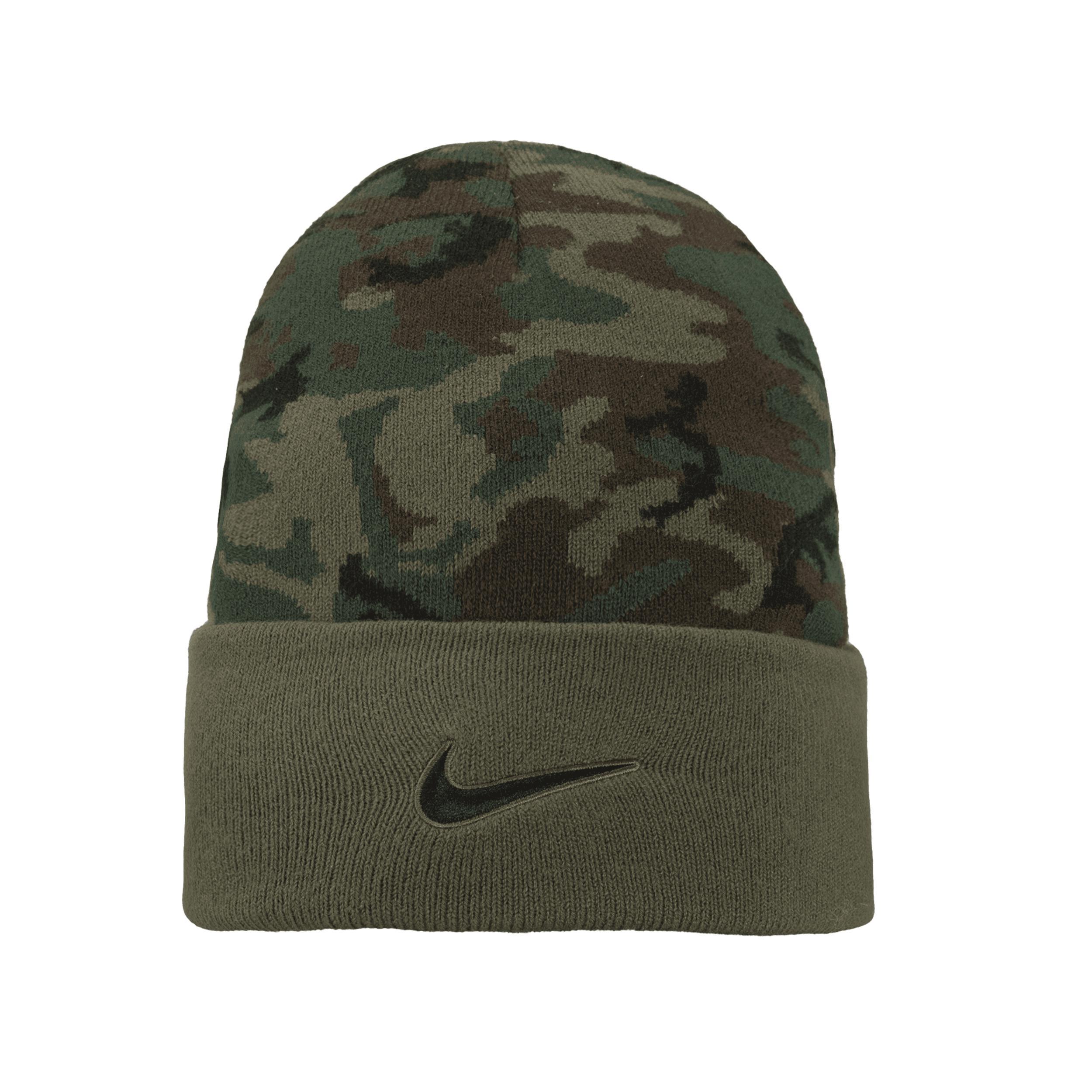 Jordan Brand Mens Nike Camo Michigan Wolverines Military Pack Cuffed Knit Hat Product Image