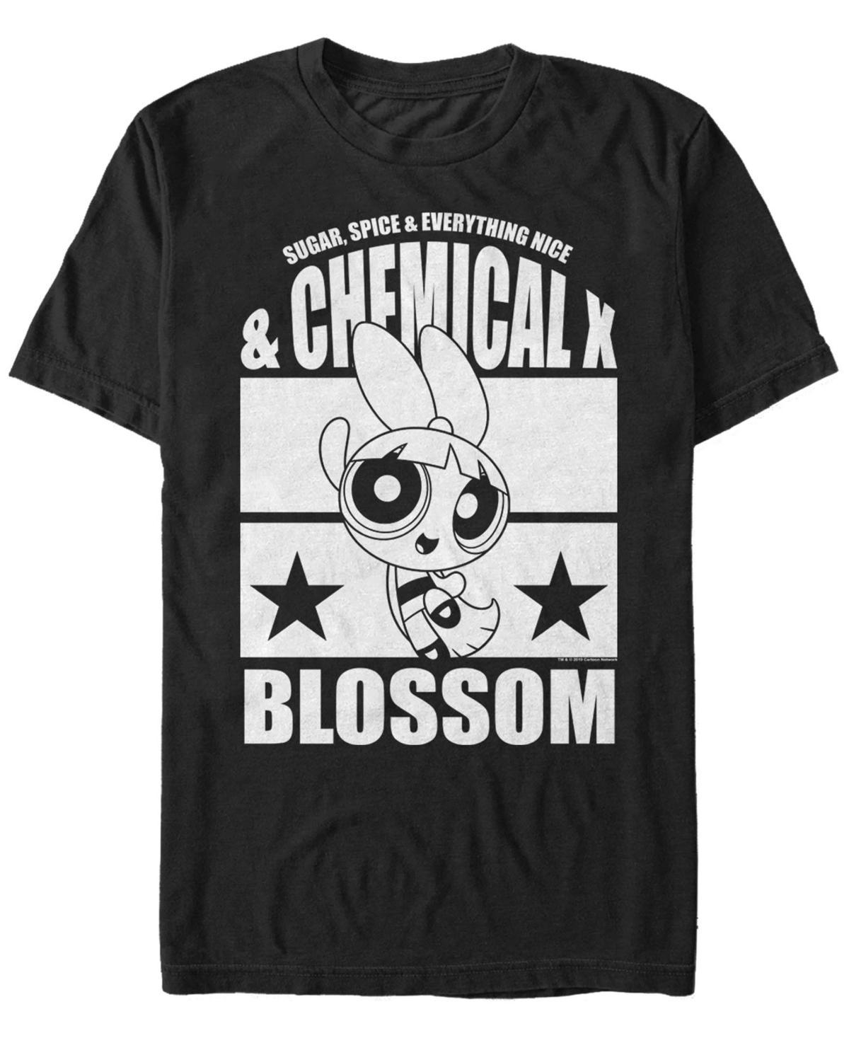 Mens Cartoon Network Powerpuff Girls Blossom Chemical X Tee Black Product Image