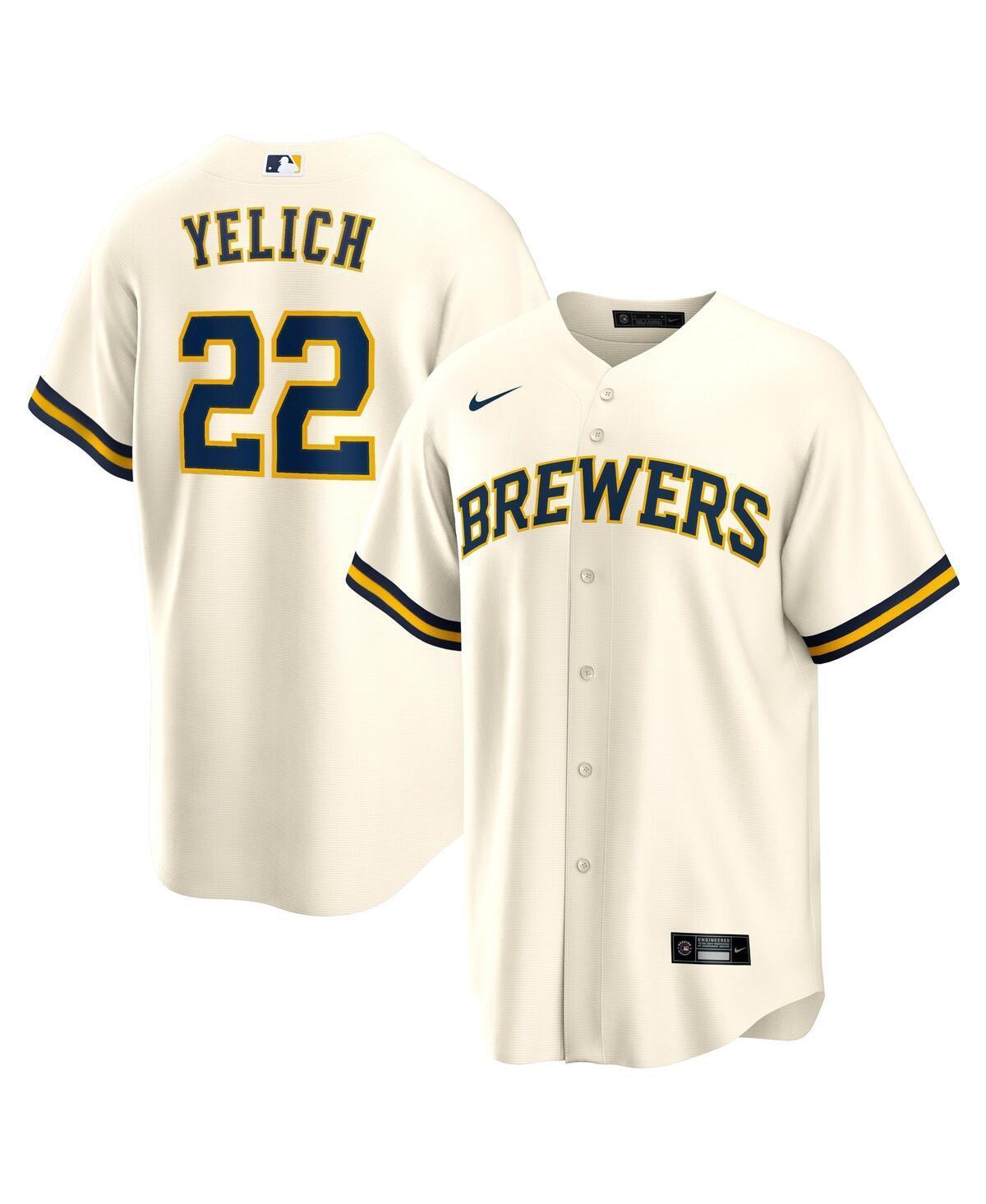 Nike Mens MLB Milwaukee Brewers (Christian Yelich) Replica Baseball Jersey Product Image