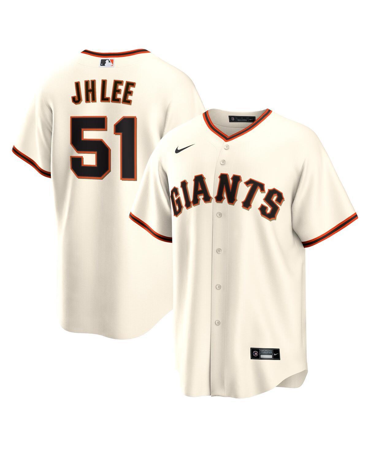 Mens Nike Jung Hoo Lee Cream San Francisco Giants Home Replica Player Jersey Product Image