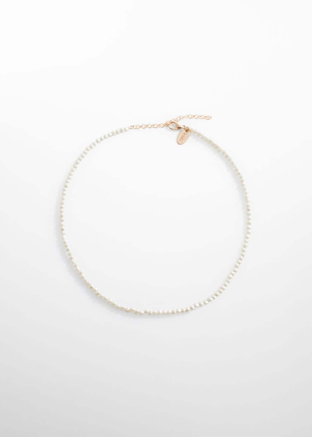 MANGO - Pearl necklace - One size - Women Product Image