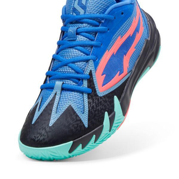 PUMA Scoot Zeros Men's Basketball Shoes in Bluemazing/Electric Peppermint Product Image