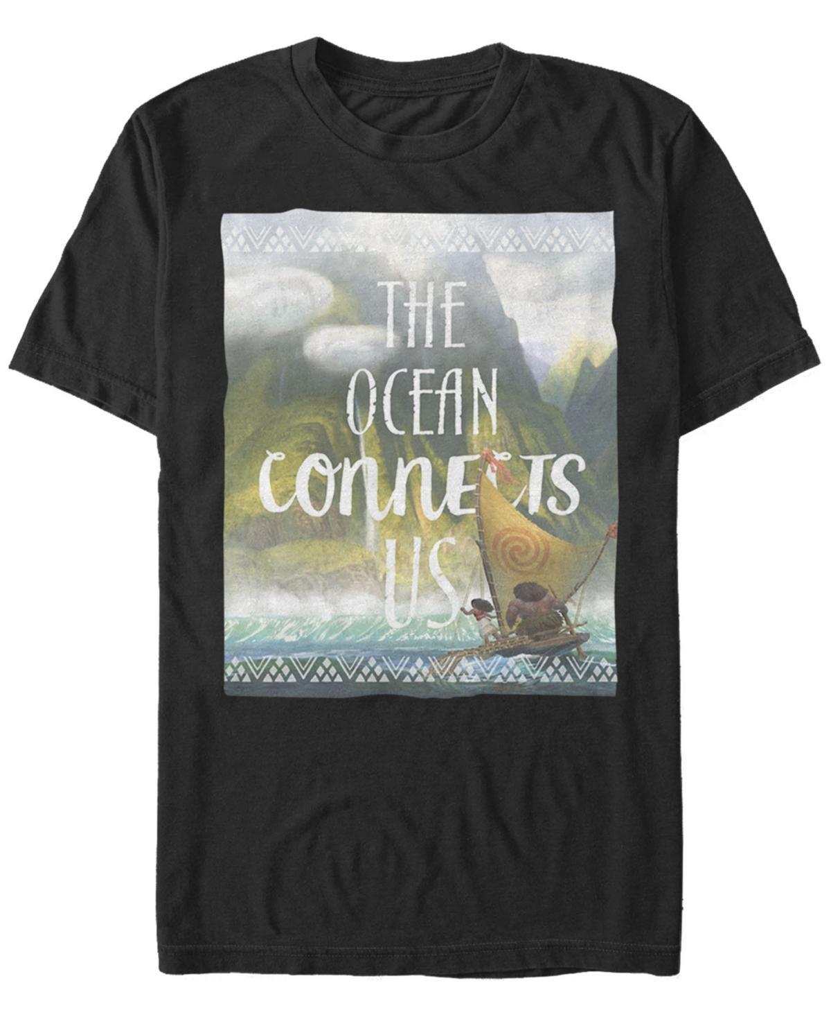 Disney Mens Moana the Ocean Connects Us, Short Sleeve T-Shirt Product Image