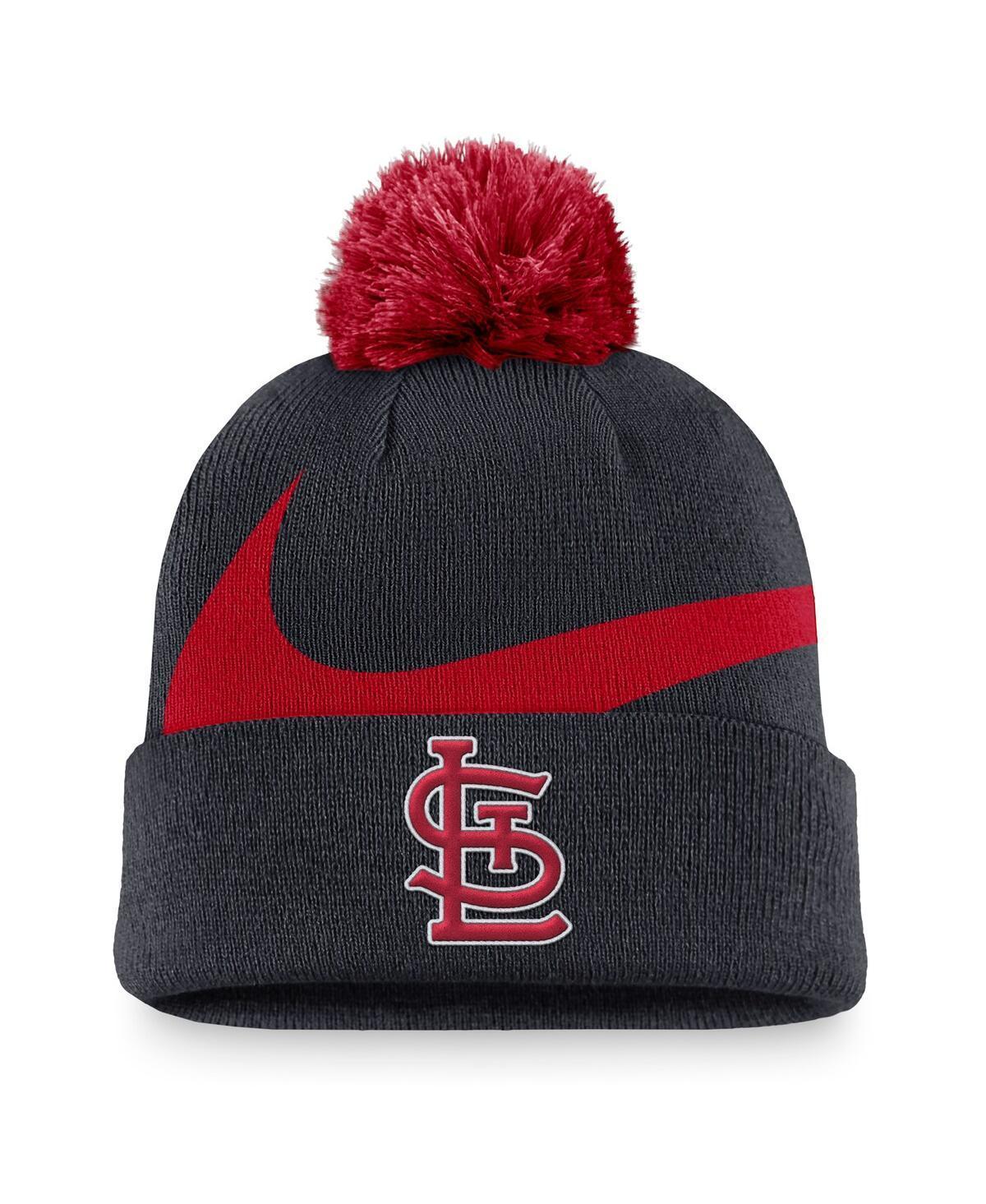 St. Louis Cardinals Peak Nike Mens MLB Cuffed Pom Beanie Product Image