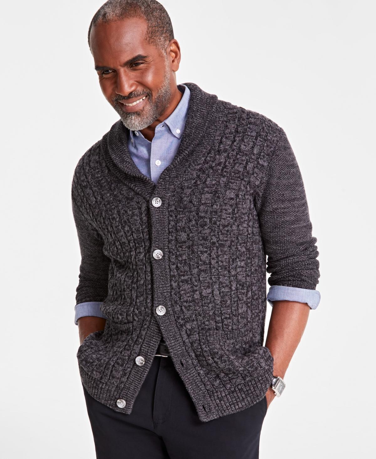 Club Room Mens Chunky Shawl Collar Cardigan Sweater, Created for Macys Product Image