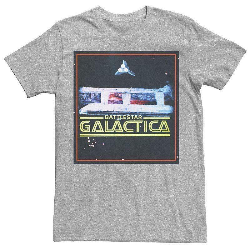 Mens Battlestar Galactica Classic Poster Tee Athletic Grey Product Image