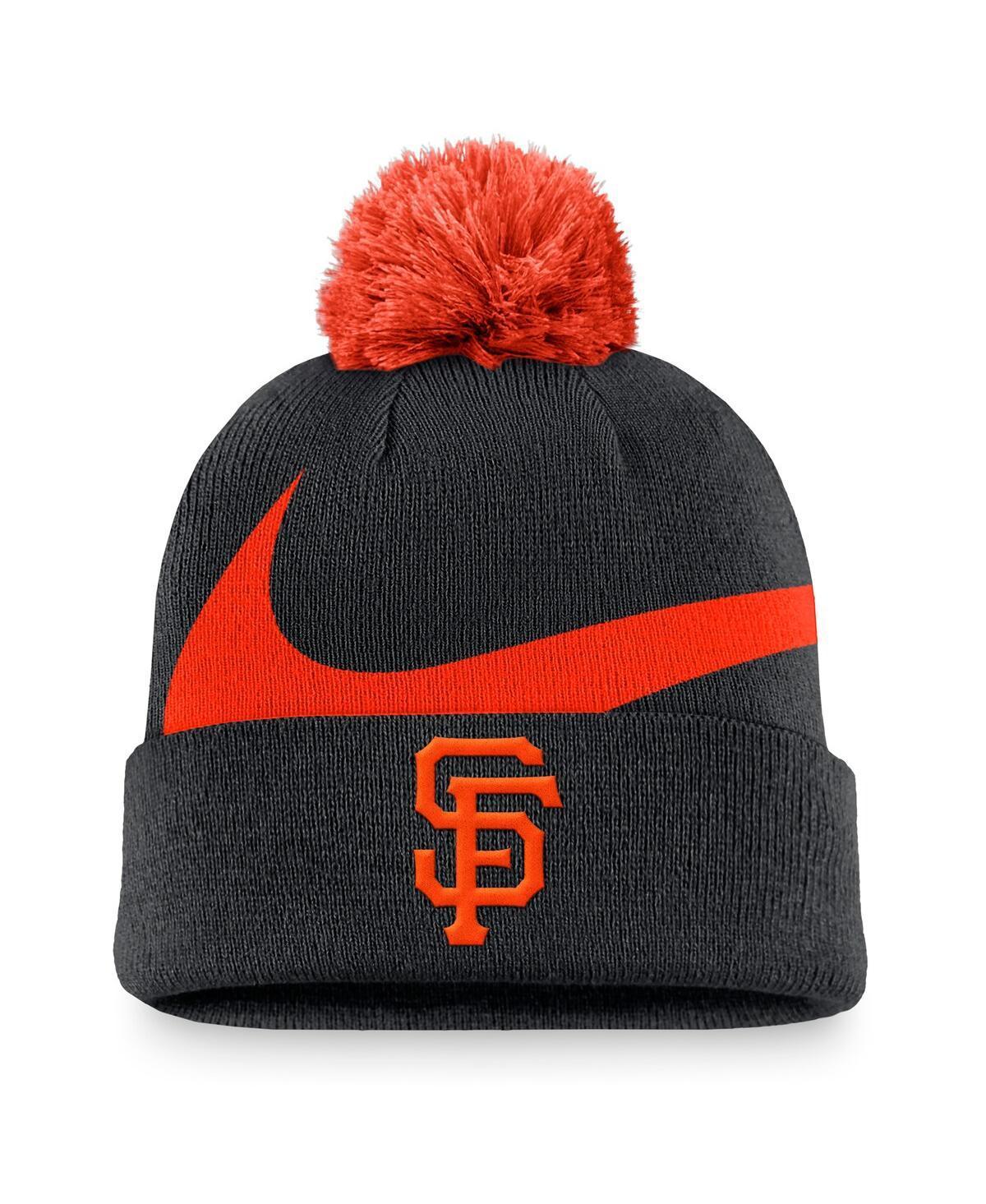 San Francisco Giants Peak Nike Mens MLB Cuffed Pom Beanie Product Image