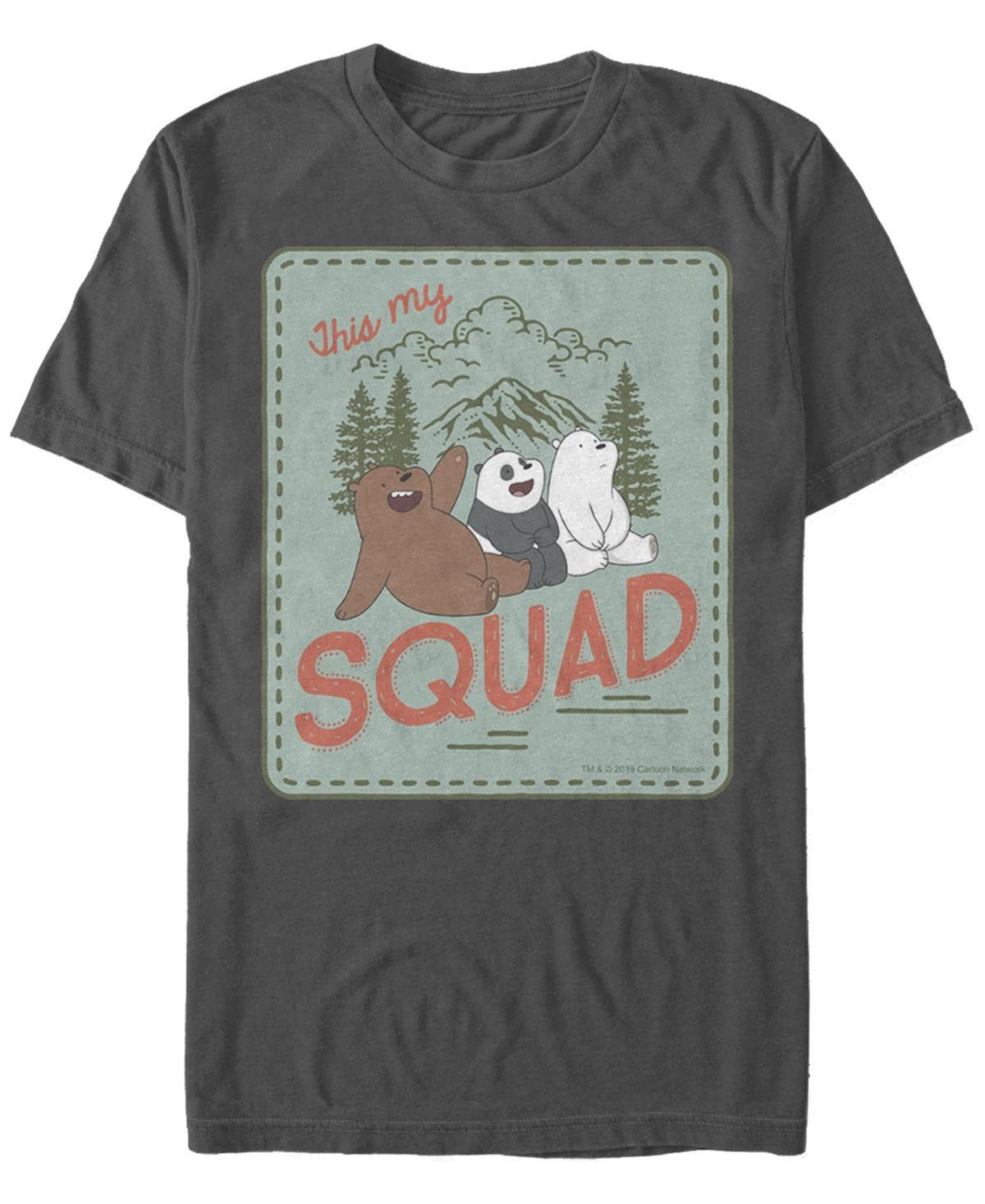 Fifth Sun Mens We Bare Bears This My Squad Patch Short Sleeve T- shirt Product Image