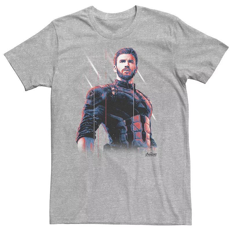 Big & Tall Marvel Infinity War Captain America Pose Tee, Mens Product Image