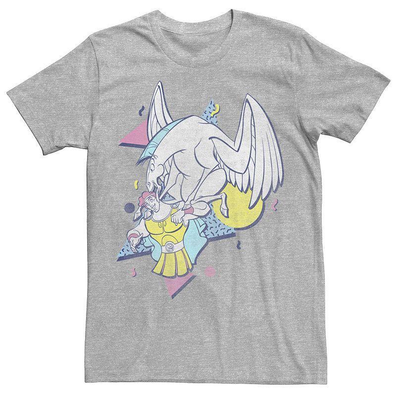 Mens Disney Hercules And Pegasus 90 Pop Art Tee Athletic Grey Product Image