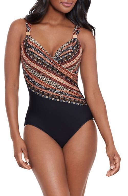 Womens Zwina Siren Printed One-Piece Swimsuit Product Image