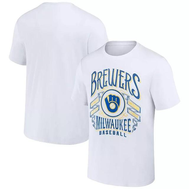 Mens Darius Rucker Collection by Fanatics Milwaukee Brewers Distressed Rock T-Shirt Product Image