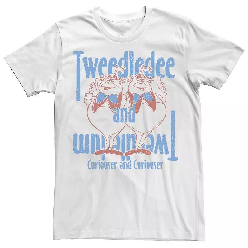 Big & Tall Disney Alice In Wonderland Tweedledee & Tweedledum Poster Tee, Mens Product Image