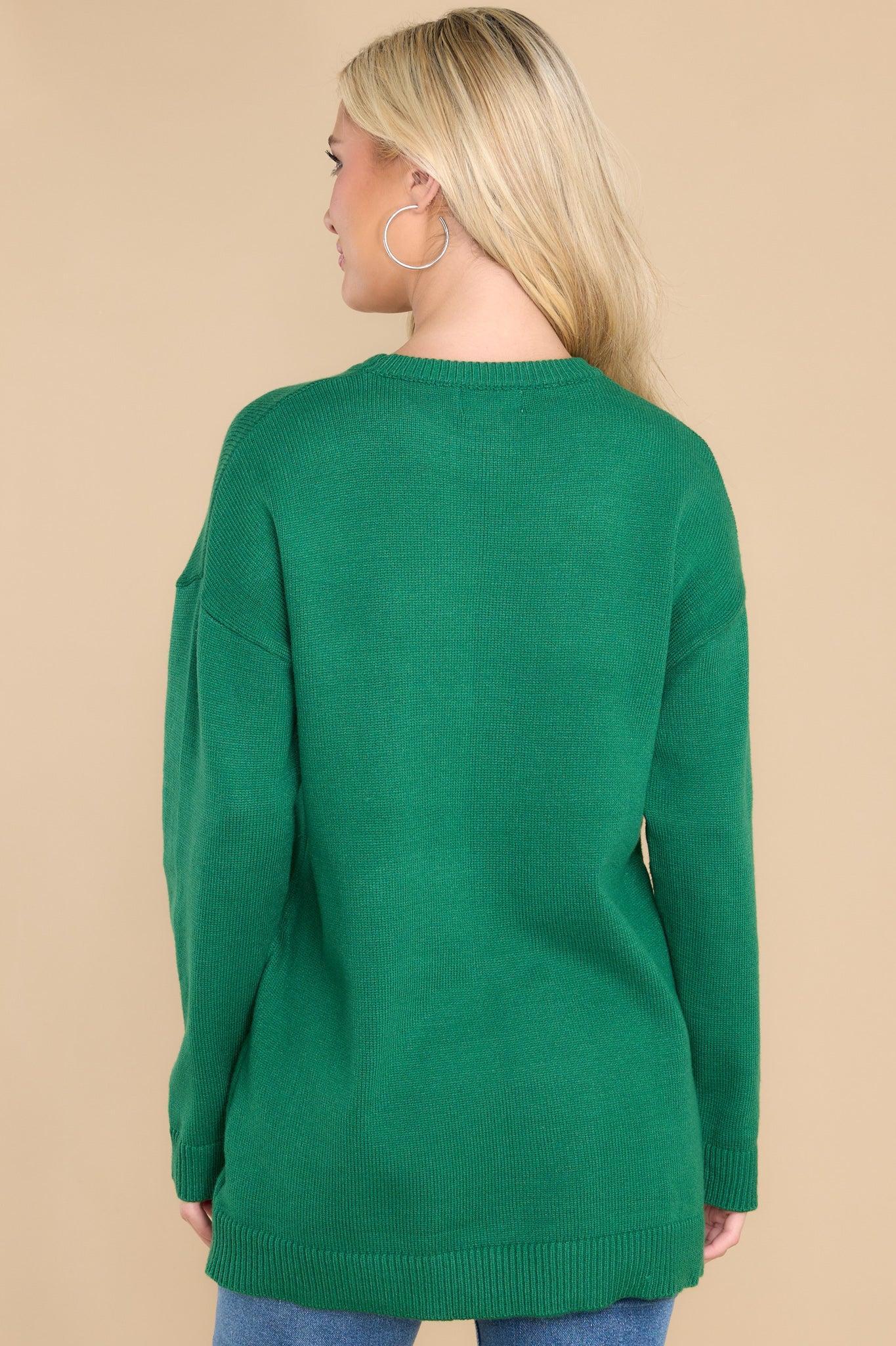 How I'm Feeling Emerald Sweater Green Product Image