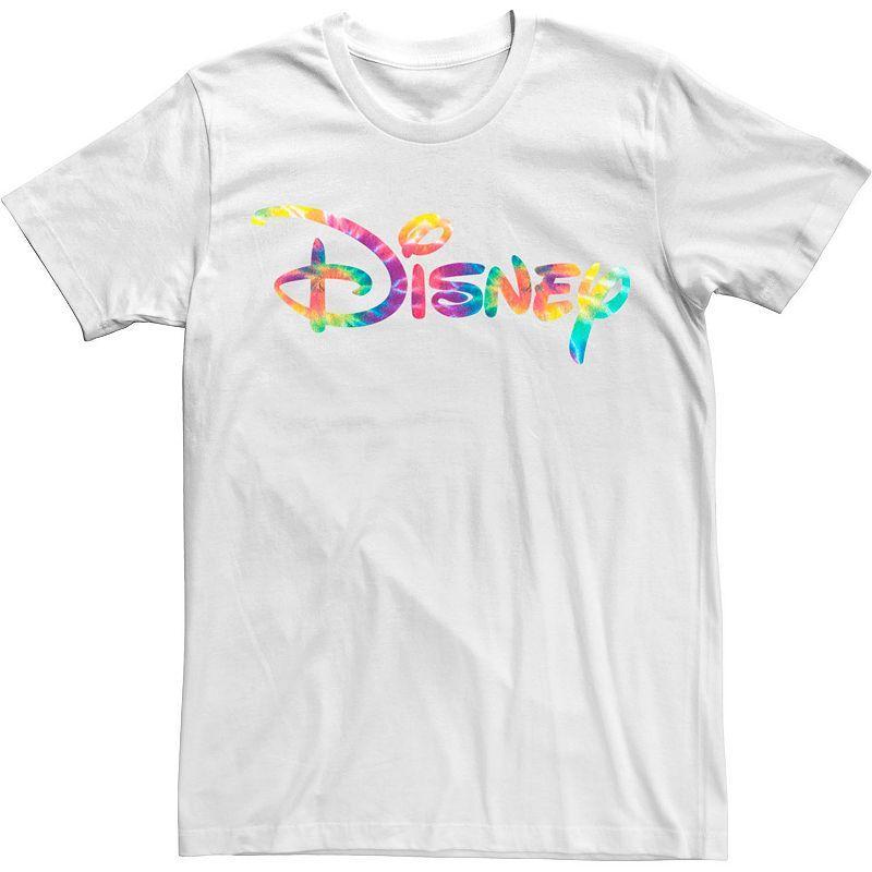 Disneys Rainbow Tie-Dye Chest Logo Mens Tee Product Image