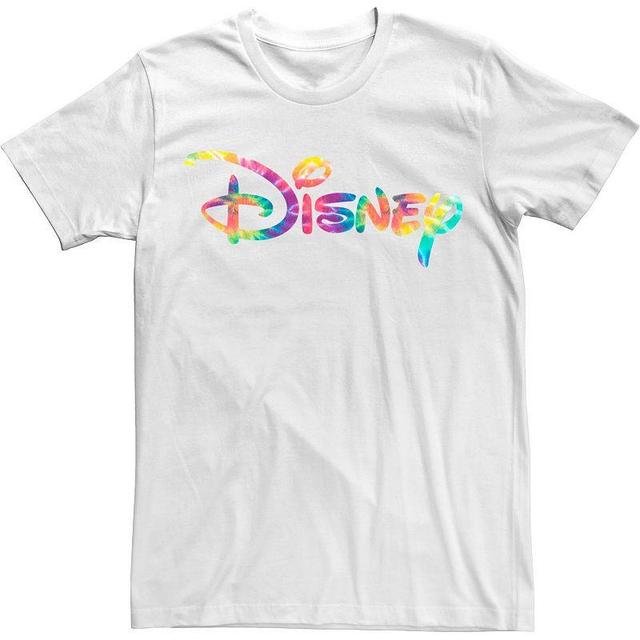 Disneys Rainbow Tie-Dye Chest Logo Mens Tee Product Image