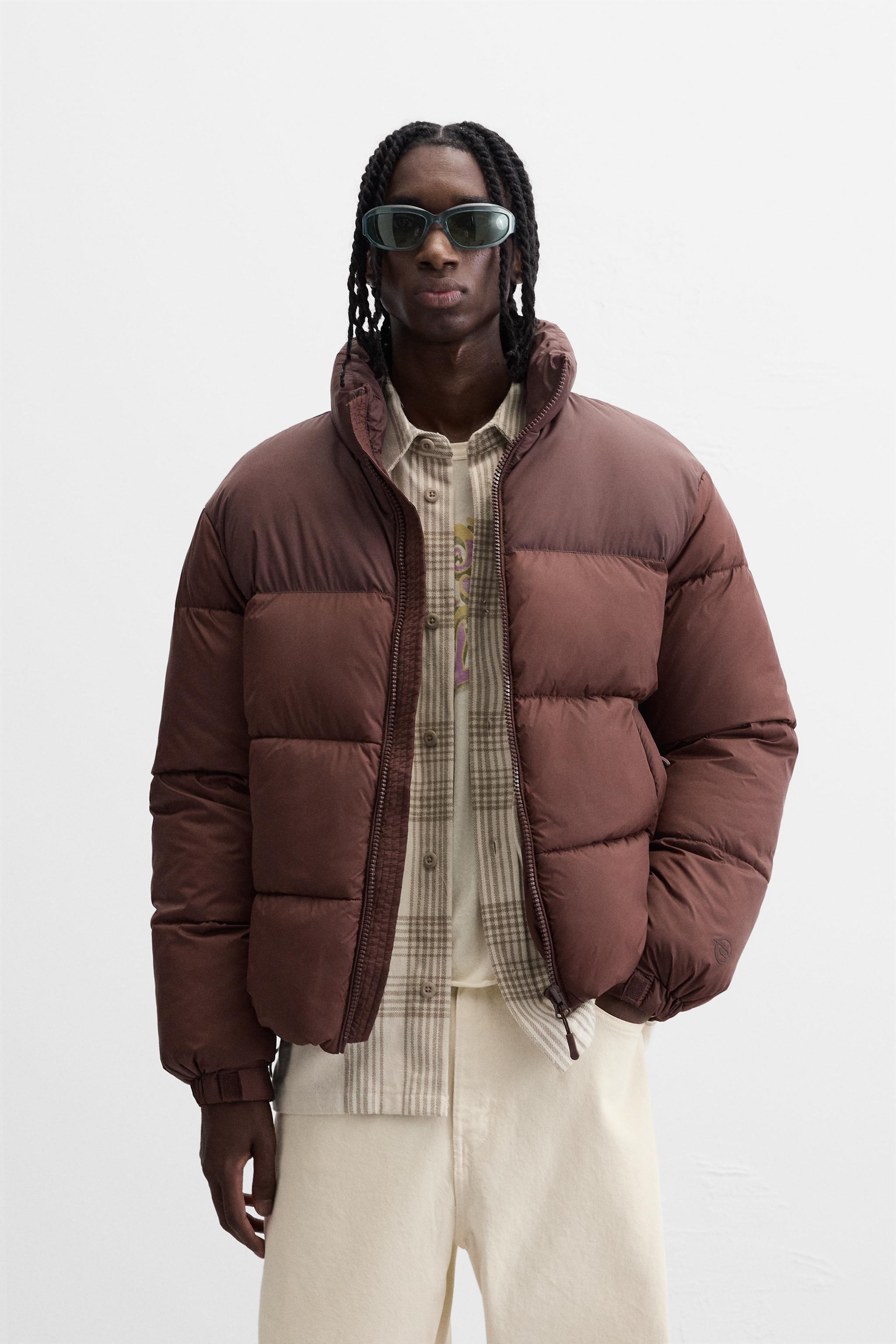 COLOR BLOCK PUFFER JACKET Product Image