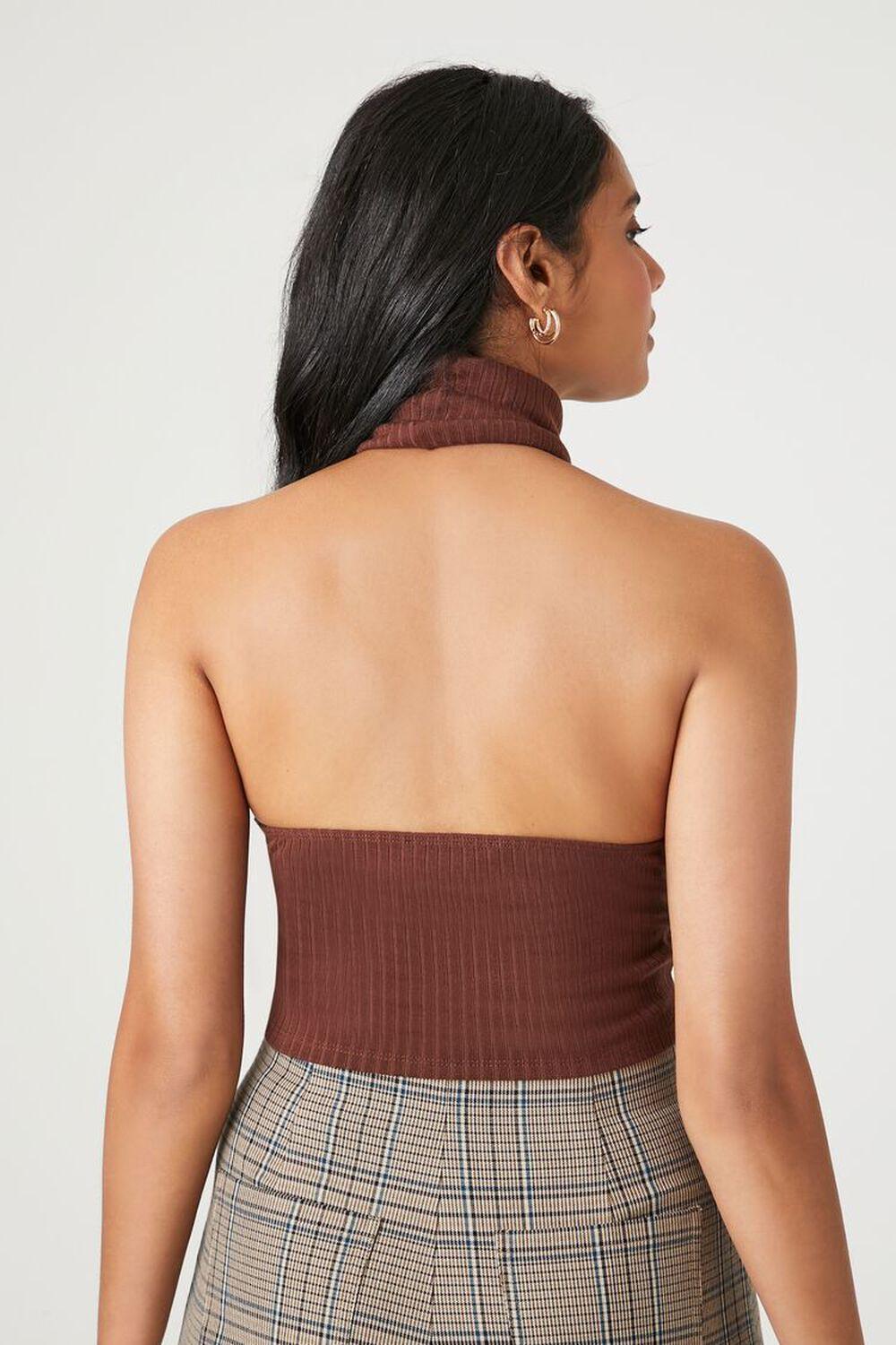 Turtleneck Halter V-Hem Top | Forever 21 Product Image