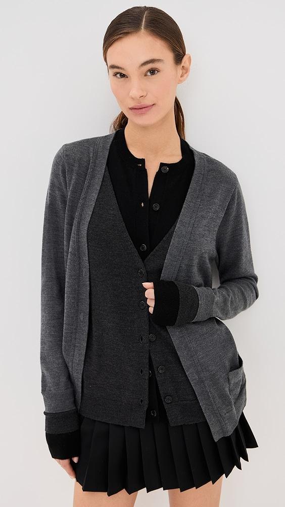 Monse Trompe L'oeil Layered Cardigan | Shopbop Product Image