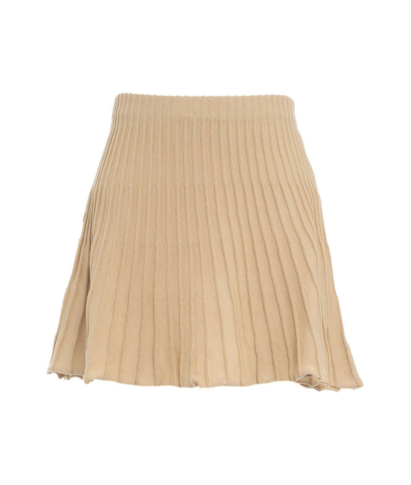 Flared mini skirt in knit 'Vanisè' Product Image