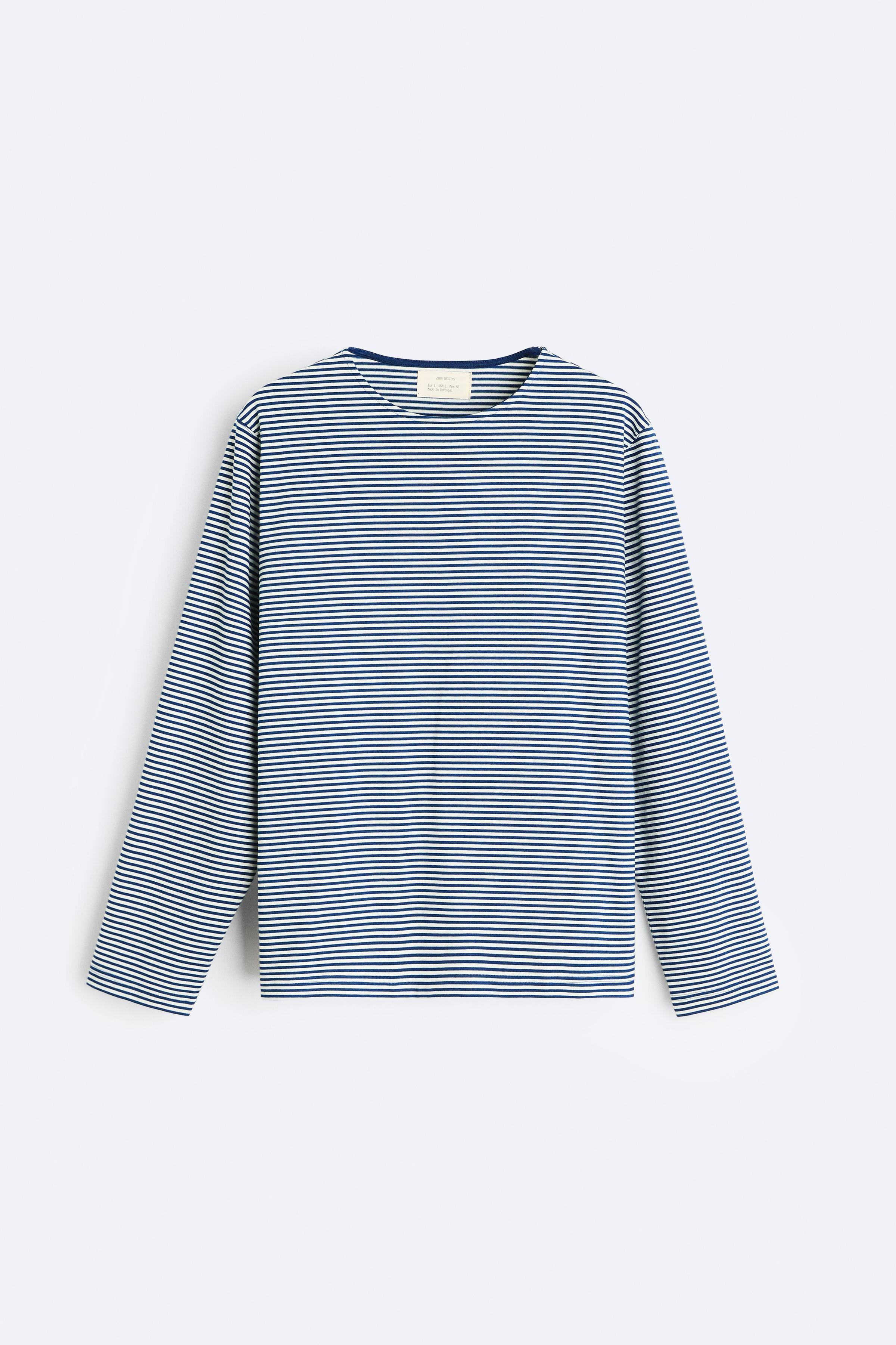 STRIPED JACQUARD T-SHIRT Product Image