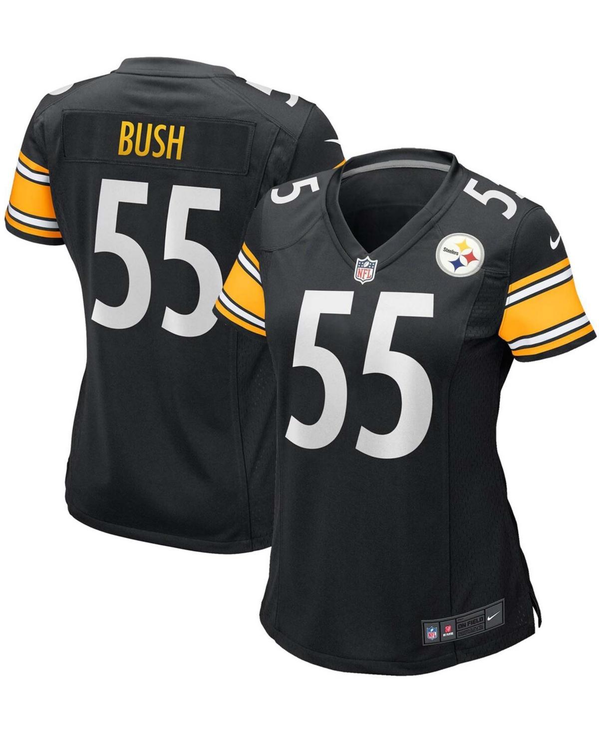 Womens Devin Bush Black Pittsburgh Steelers Game Player Jersey - Black Product Image